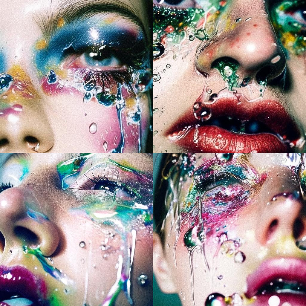 Marilyn Minter style, Midjourney Niji 4, render 1 of 4