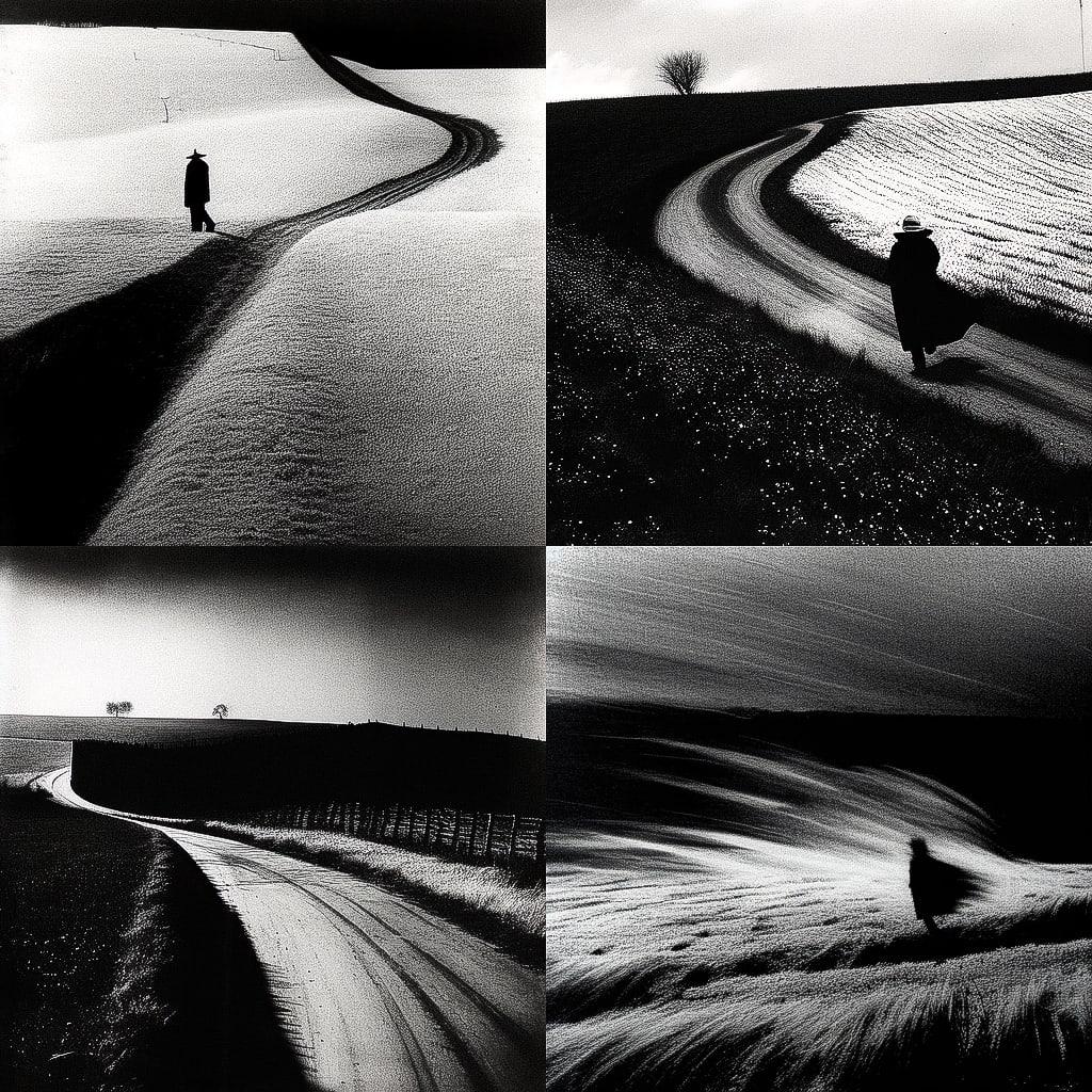Mario Giacomelli style, Midjourney Niji 4, render 1 of 4