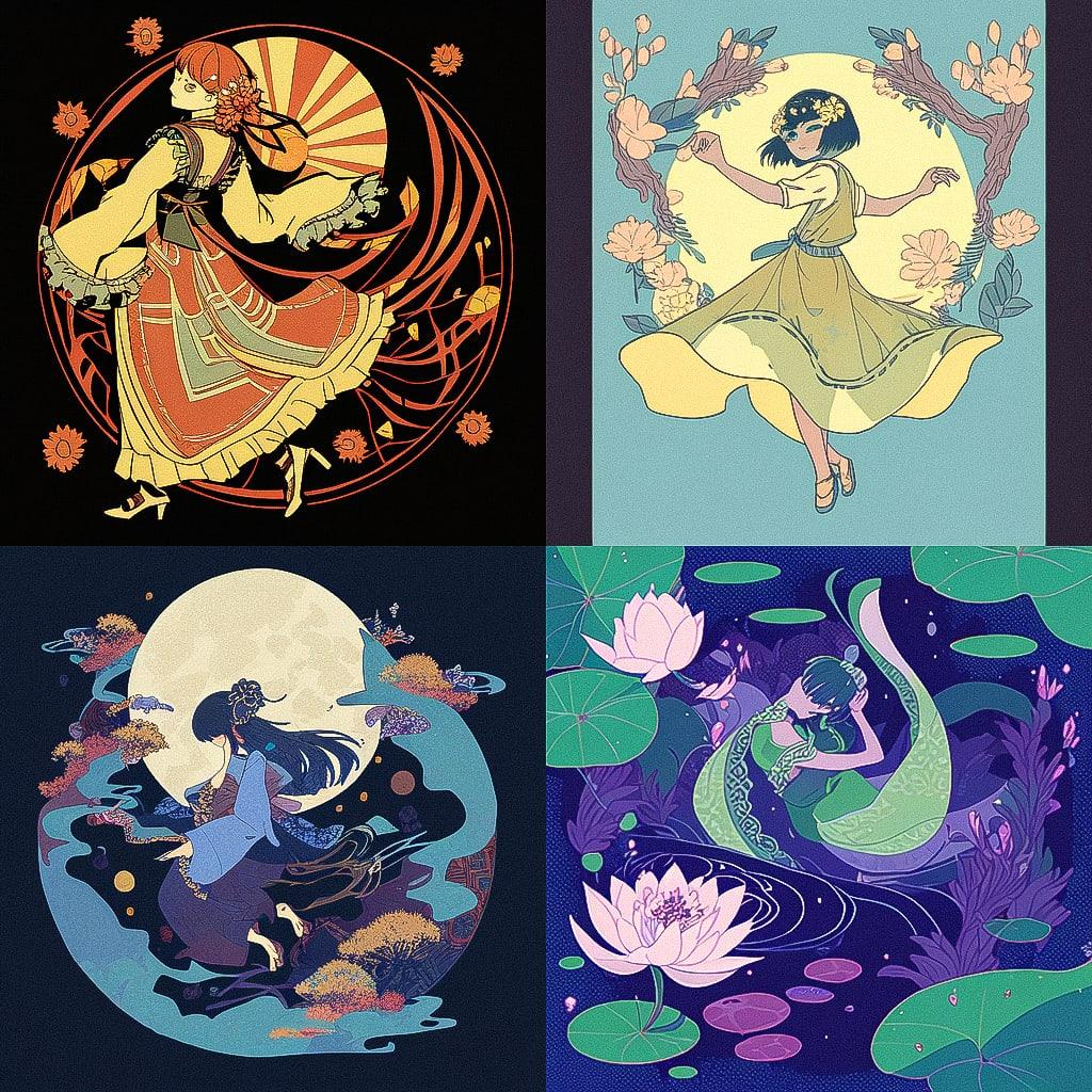 Marjorie Miller style, Midjourney Niji 4, render 1 of 4