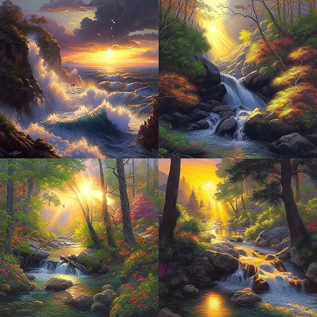 Mark Keathley style, Midjourney Niji 4, render 1 of 4