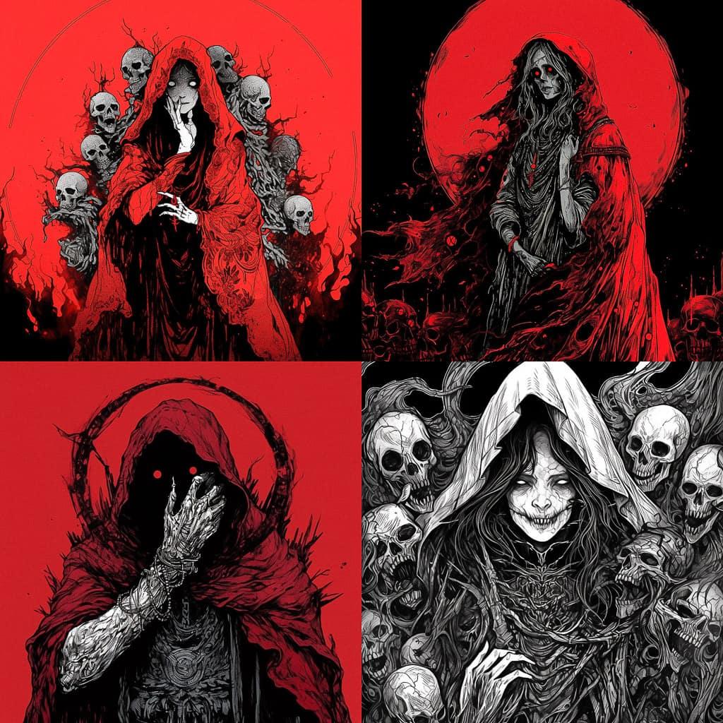 Mark Riddick style, Midjourney Niji 5, render 1 of 4