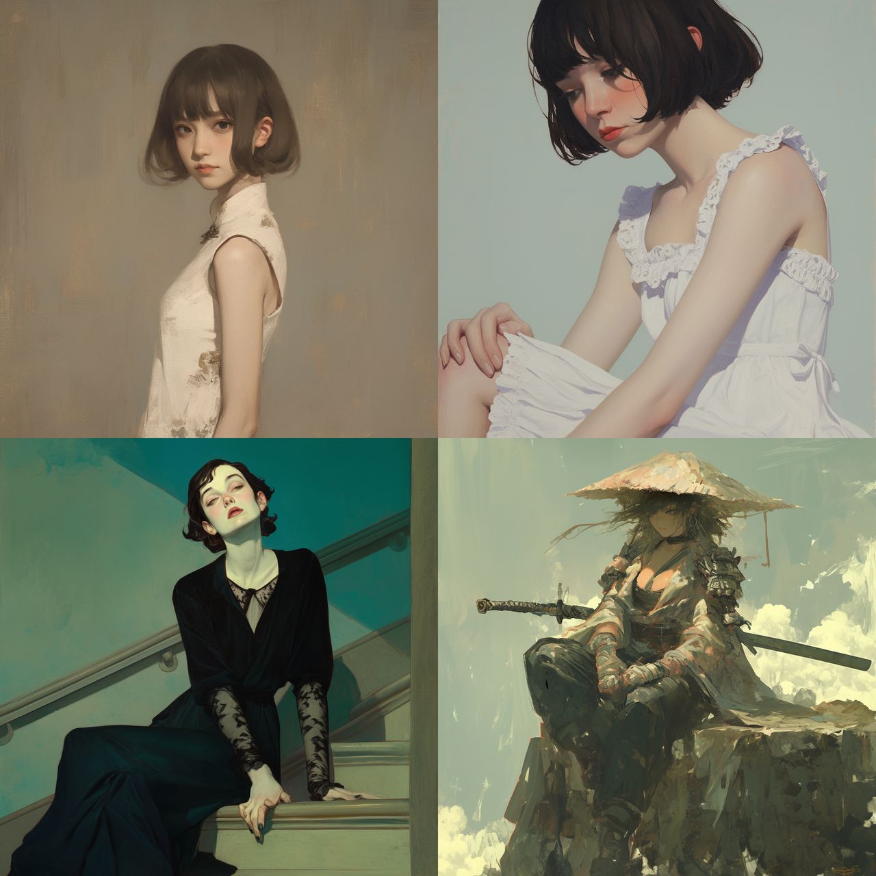 Mark Shaw style, Midjourney Niji 6, render 1 of 4