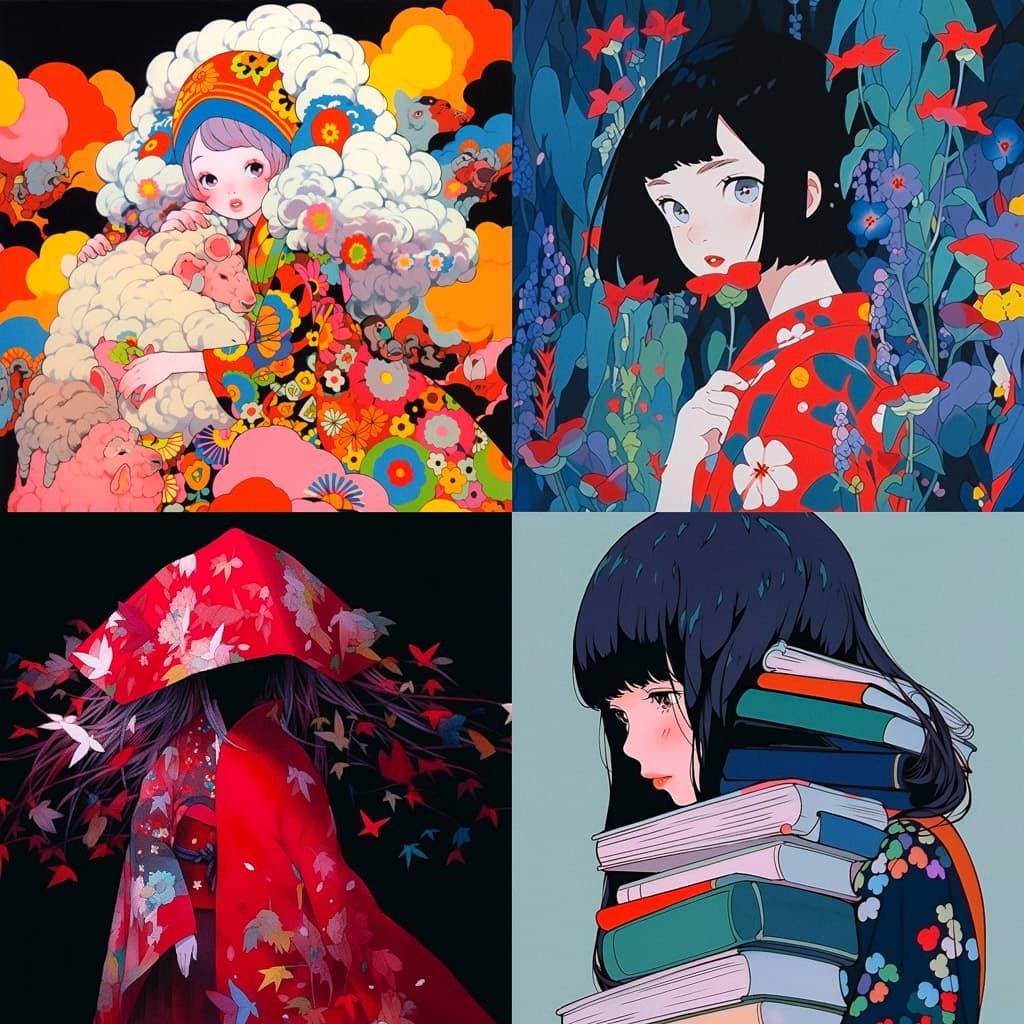 Masahisa Fukase style, Midjourney Niji 5, render 1 of 4
