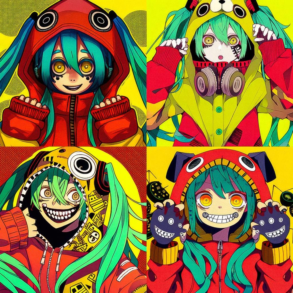 Matryoshka style, Midjourney Niji 4, render 1 of 4