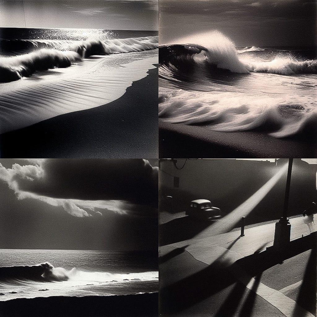 Max Dupain style, Midjourney Niji 4, render 1 of 4