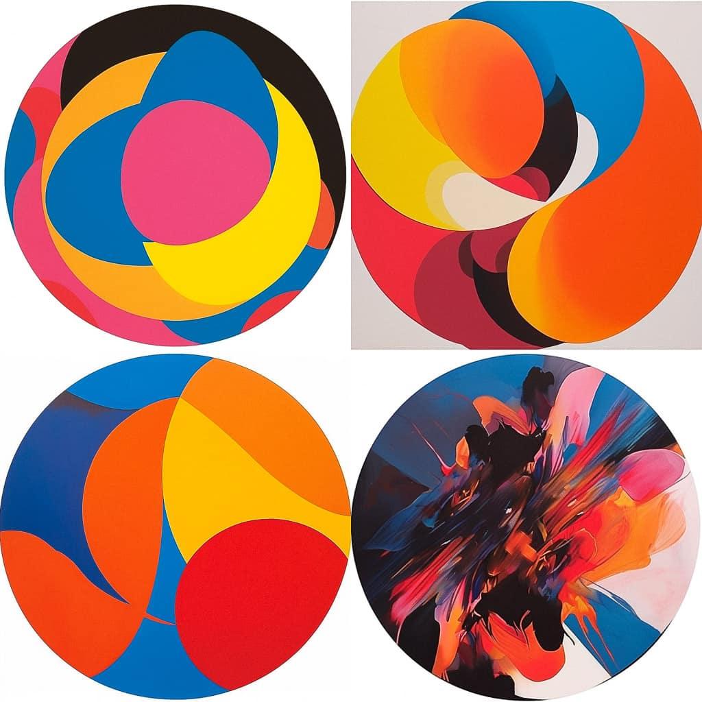 Max Gimblett style, Midjourney Niji 5, render 1 of 4
