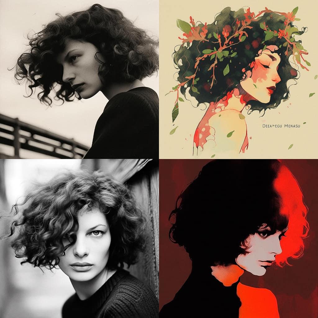 Maya Deren style, Midjourney Niji 5, render 1 of 4