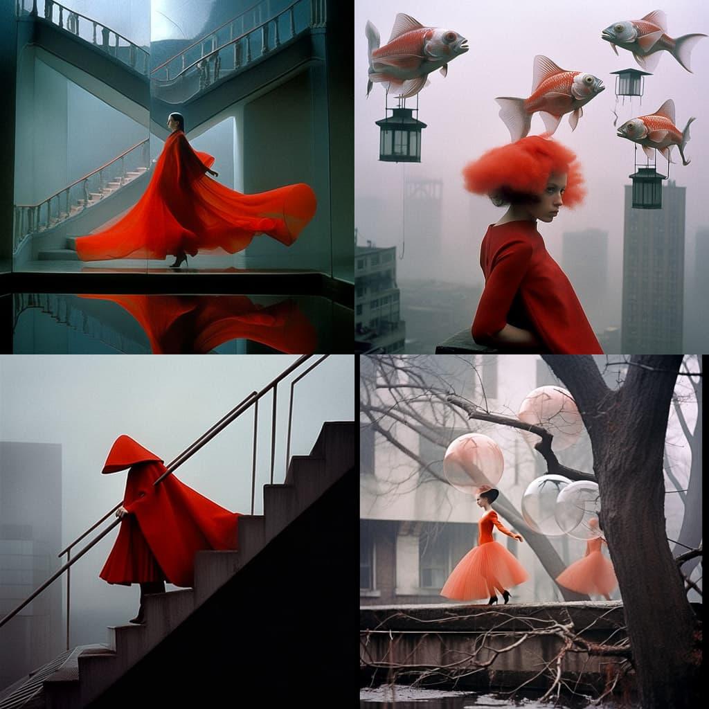 Melvin Sokolsky style, Midjourney Niji 5, render 1 of 4