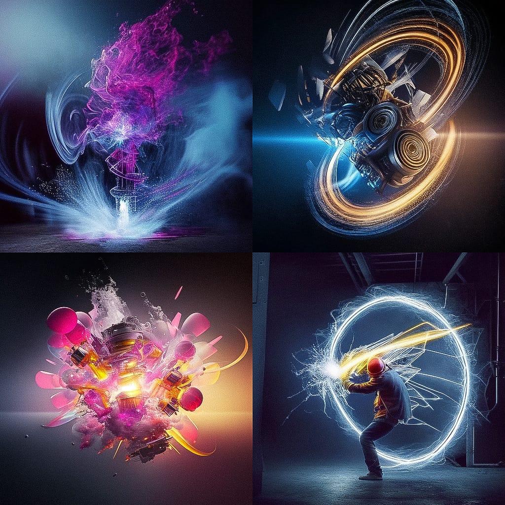 Mike Campau style, Midjourney Niji 4, render 1 of 4