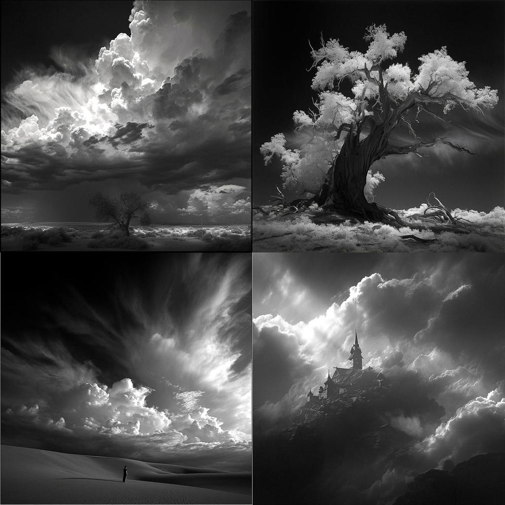 Mitch Dobrowner style, Midjourney Niji 6, render 1 of 4