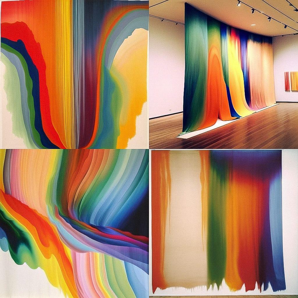 Morris Louis style, Midjourney Niji 4, render 1 of 4