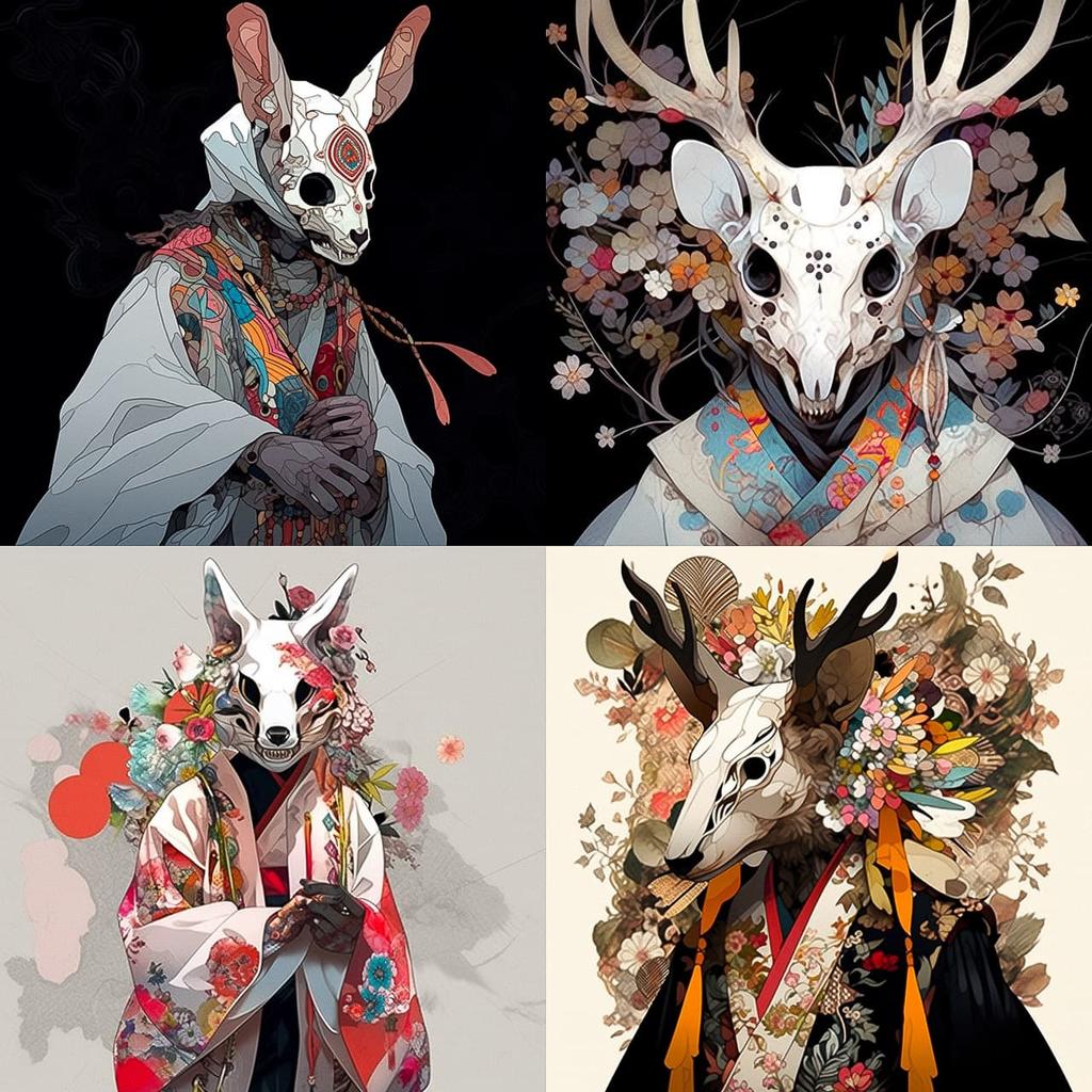 Mothmeister style, Midjourney Niji 5, render 1 of 4
