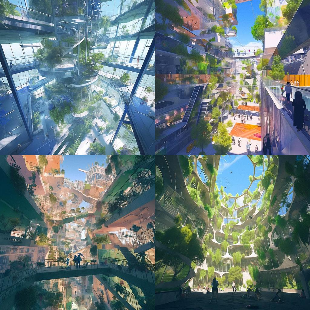 MVRDV style, Midjourney Niji 6, render 1 of 4