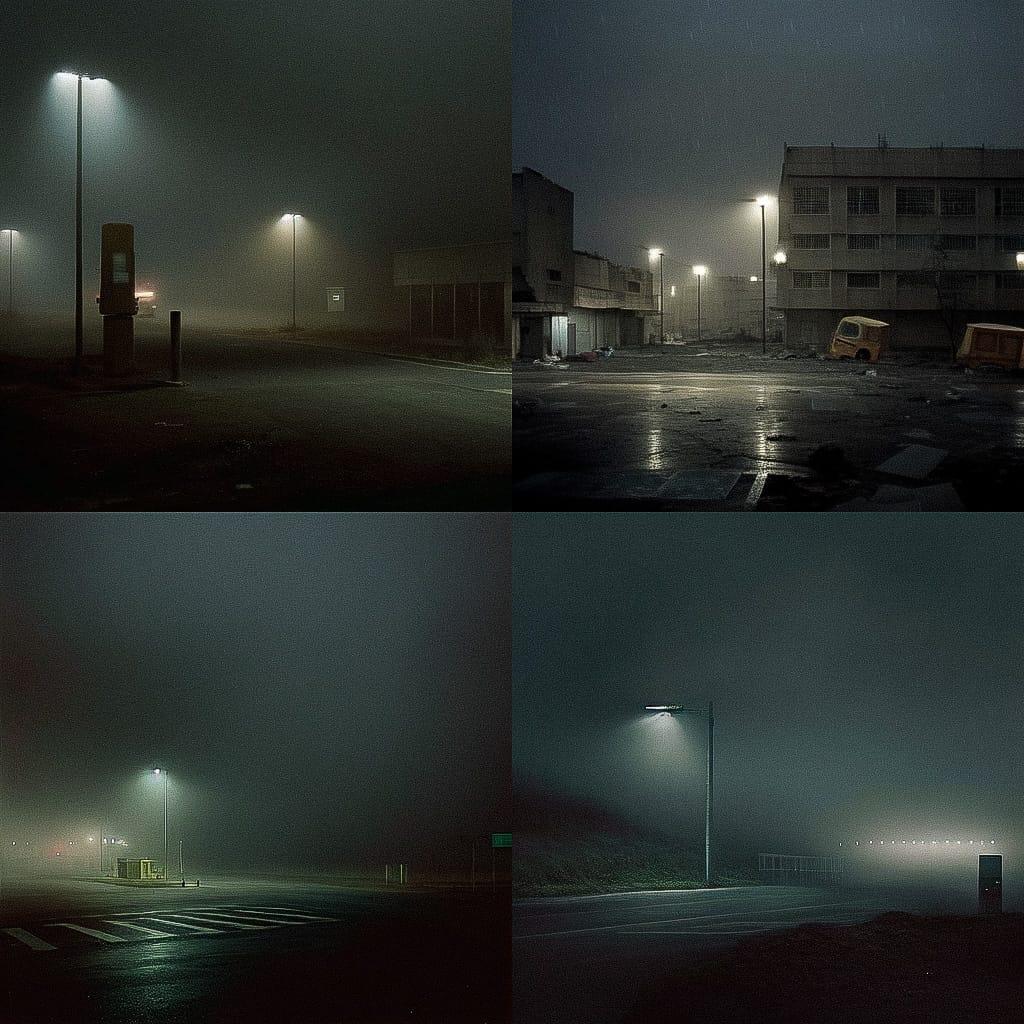 Nadav Kander style, Midjourney Niji 4, render 1 of 4
