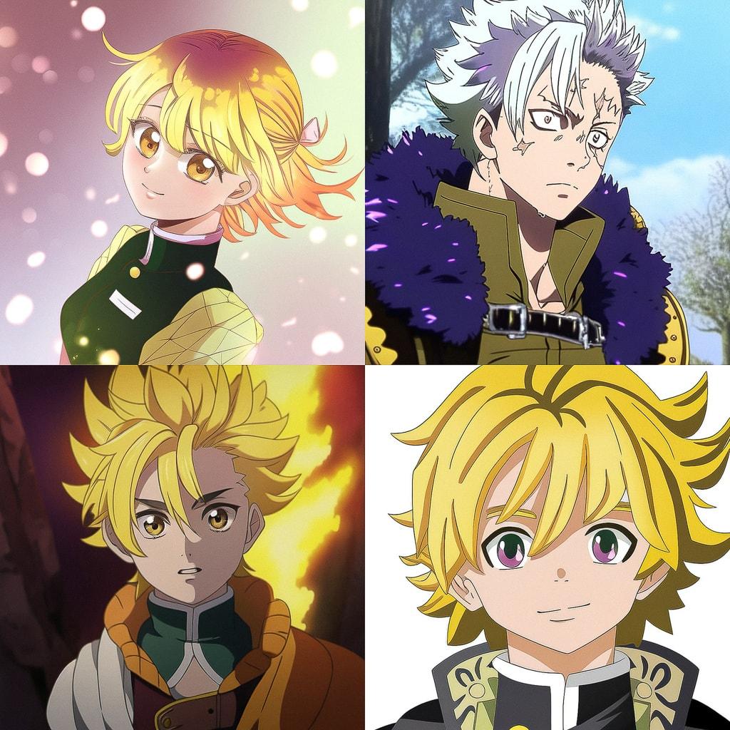 Nanatsu no Taizai style, Midjourney Niji 4, render 1 of 4