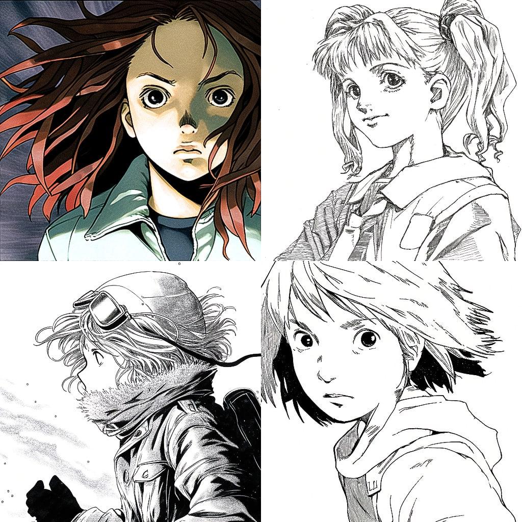 Naoki Urasawa style, Midjourney Niji 5, render 1 of 4