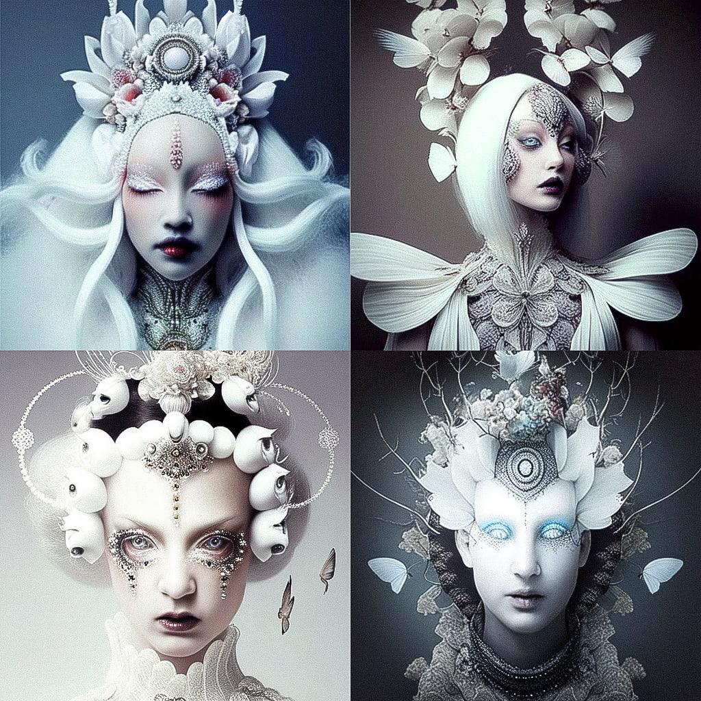 Natalie Shau style, Midjourney Niji 4, render 1 of 4