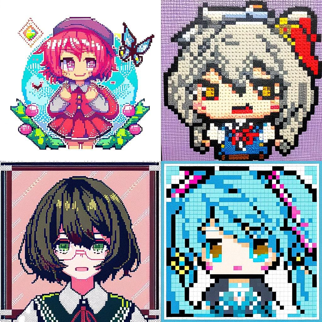 Needlepoint style, Midjourney Niji 4, render 1 of 4