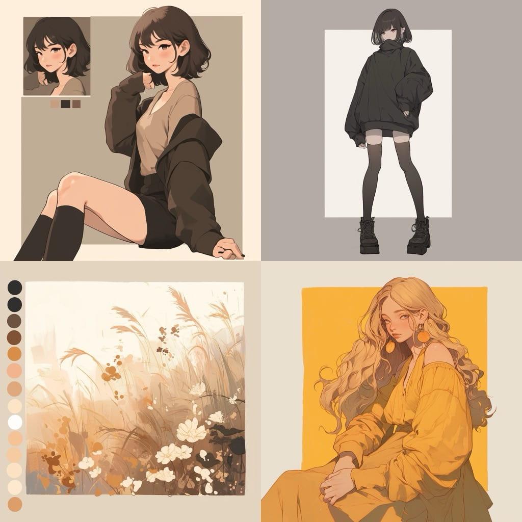 Neutral Color Scheme style, Midjourney Niji 6, render 1 of 4