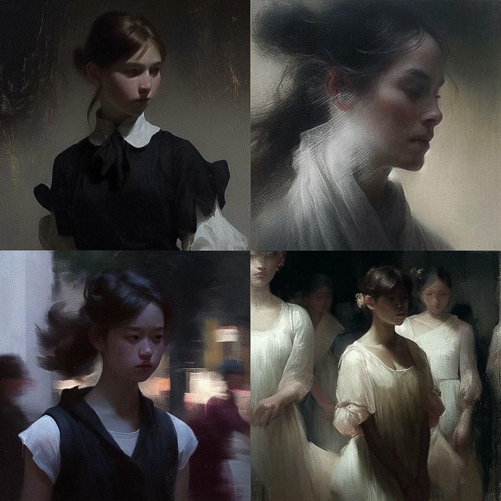 Nick Alm style, Midjourney Niji 4, render 1 of 4
