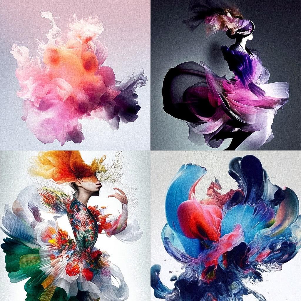 Nick Knight style, Midjourney Niji 4, render 1 of 4