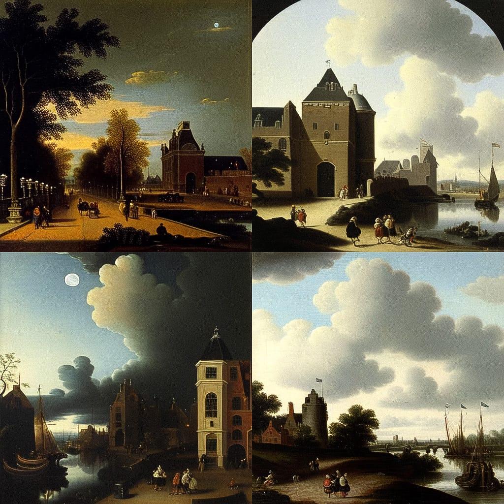 Nicolaes van Verendael style, Midjourney Niji 4, render 1 of 4