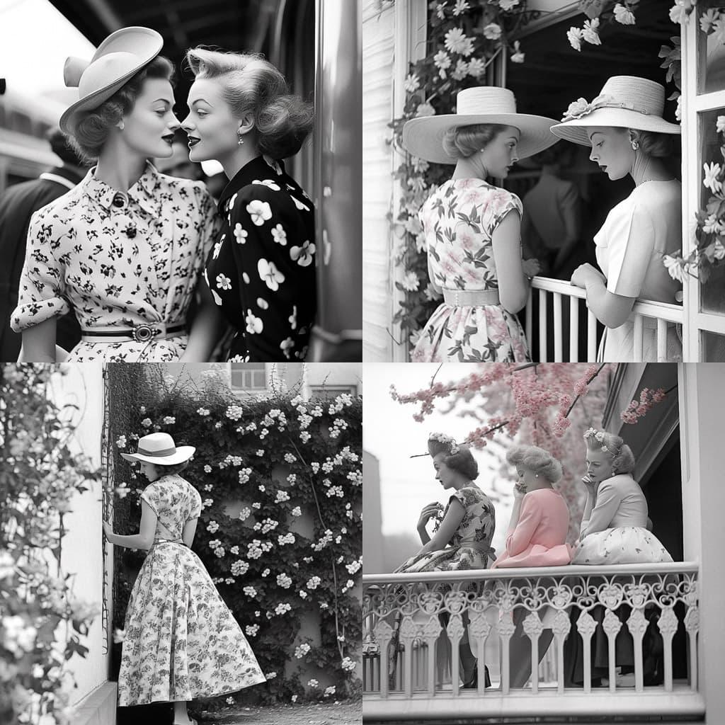Nina Leen style, Midjourney Niji 5, render 1 of 4