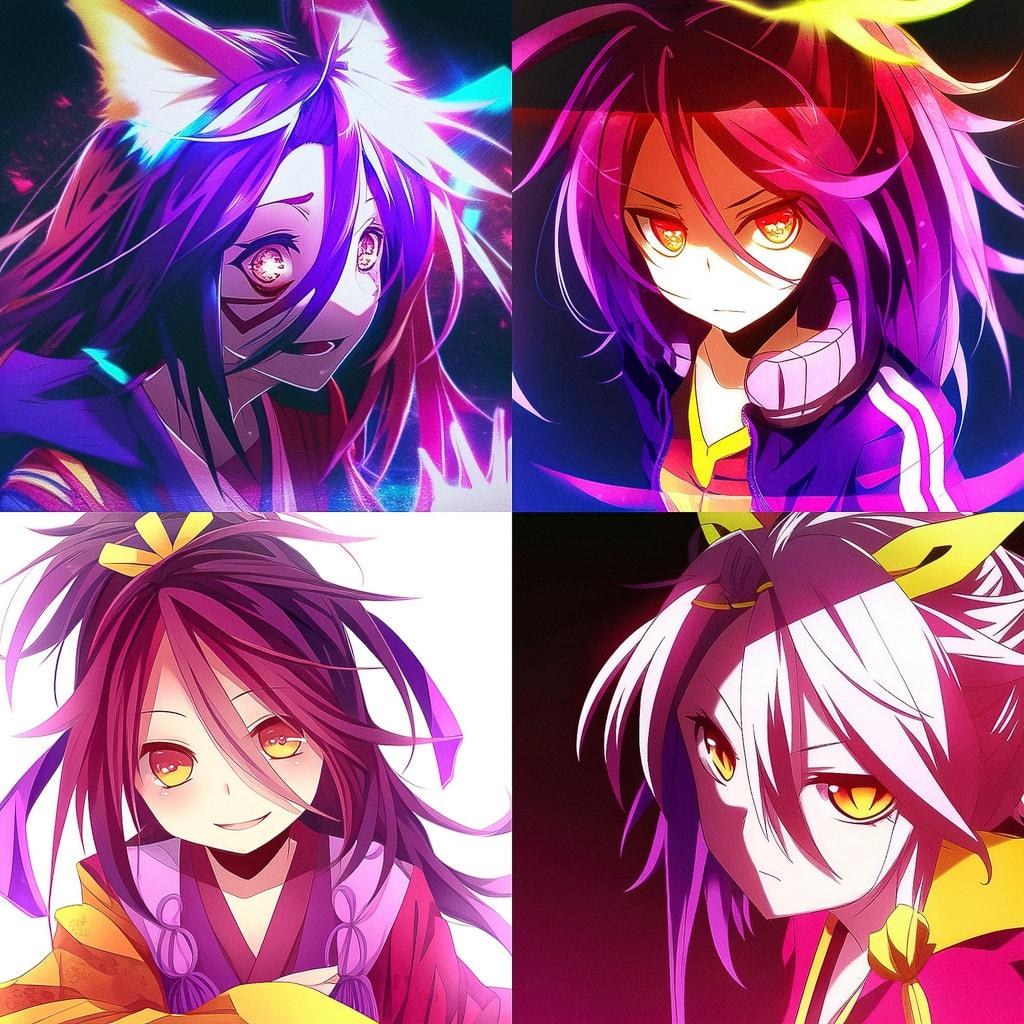 No Game No Life style, Midjourney Niji 4, render 1 of 4