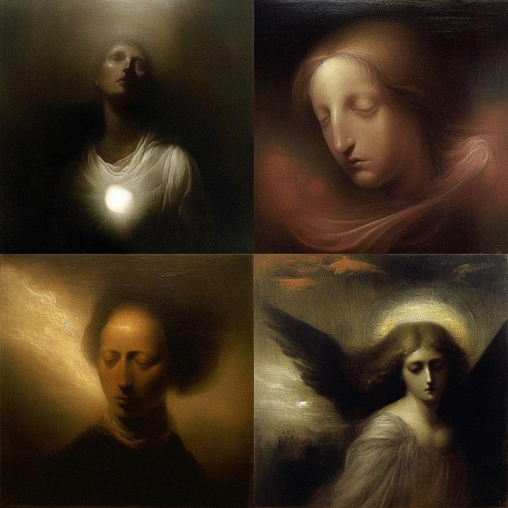 Odd Nerdrum style, Midjourney Niji 4, render 1 of 4