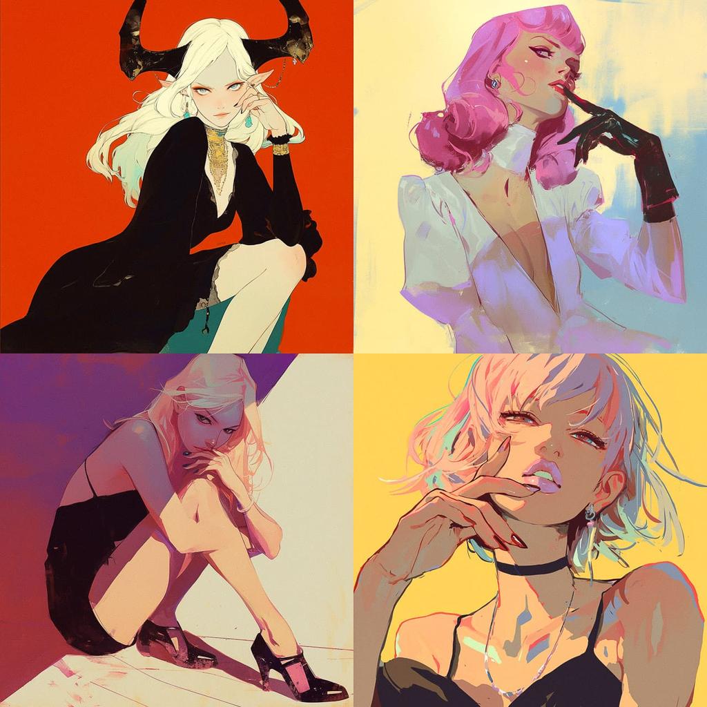 Otto Schmidt style, Midjourney Niji 6, render 1 of 4