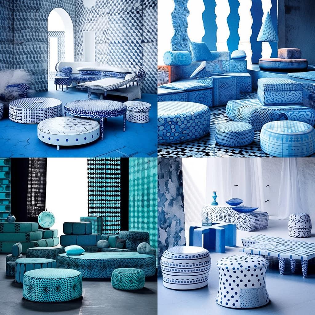 Paola Navone style, Midjourney Niji 5, render 1 of 4