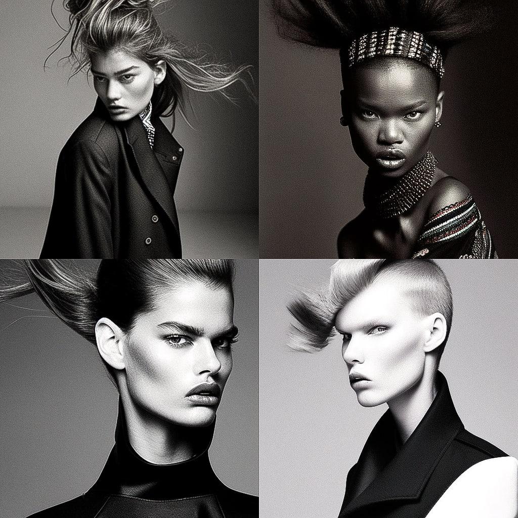 Patrick Demarchelier style, Midjourney Niji 4, render 1 of 4