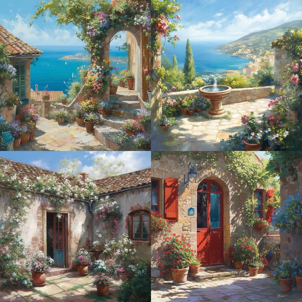 Paul Guy Gantner style, Midjourney Niji 6, render 1 of 4
