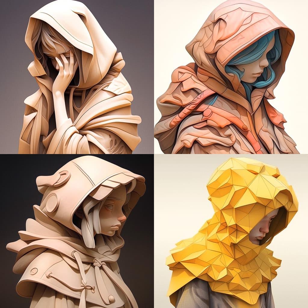 Paul Kaptein style, Midjourney Niji 5, render 1 of 4