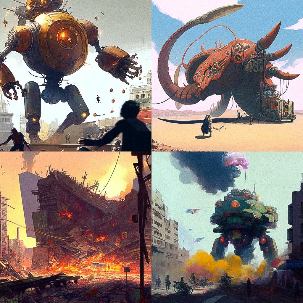 Paul McCarthy style, Midjourney Niji 4, render 1 of 4