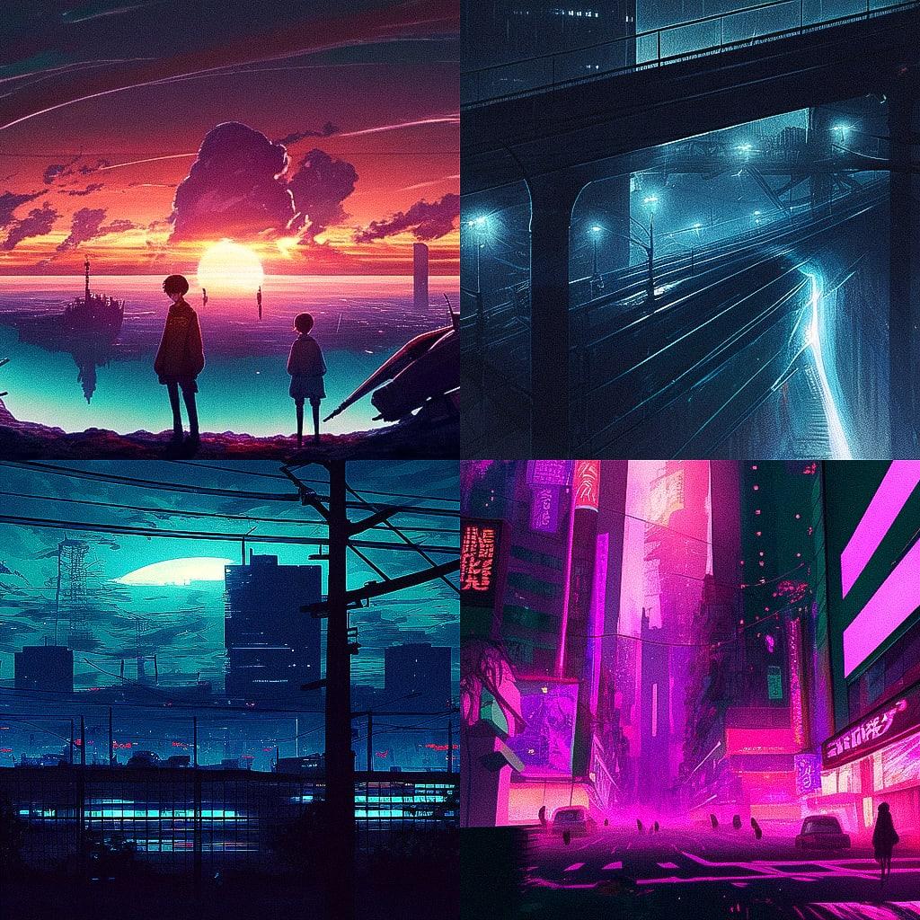 Paul Thomas Anderson style, Midjourney Niji 4, render 1 of 4