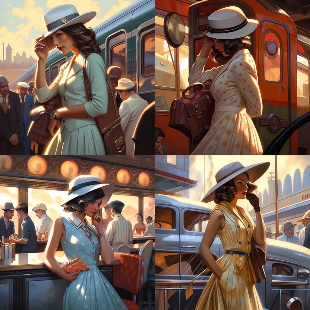 Peregrine Heathcote style, Midjourney Niji 5, render 1 of 4