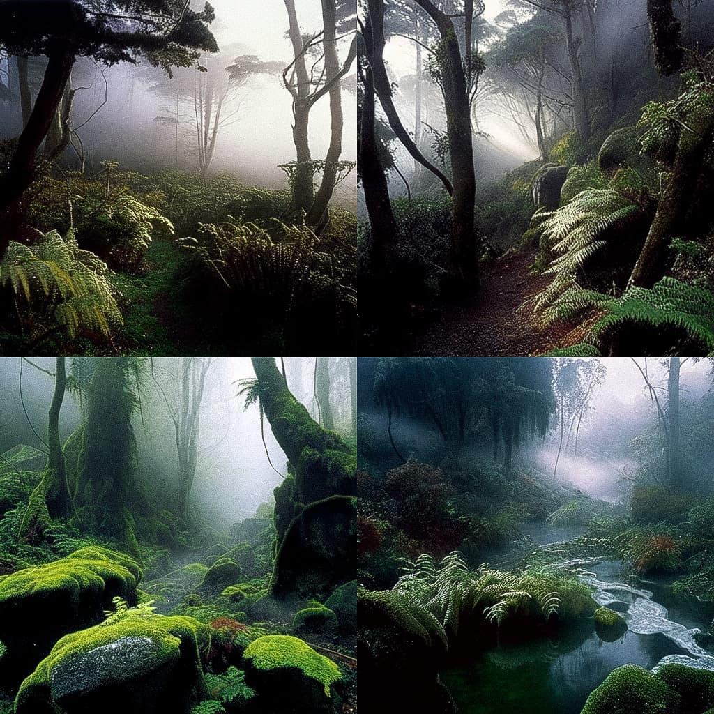 Peter Dombrovskis style, Midjourney Niji 5, render 1 of 4