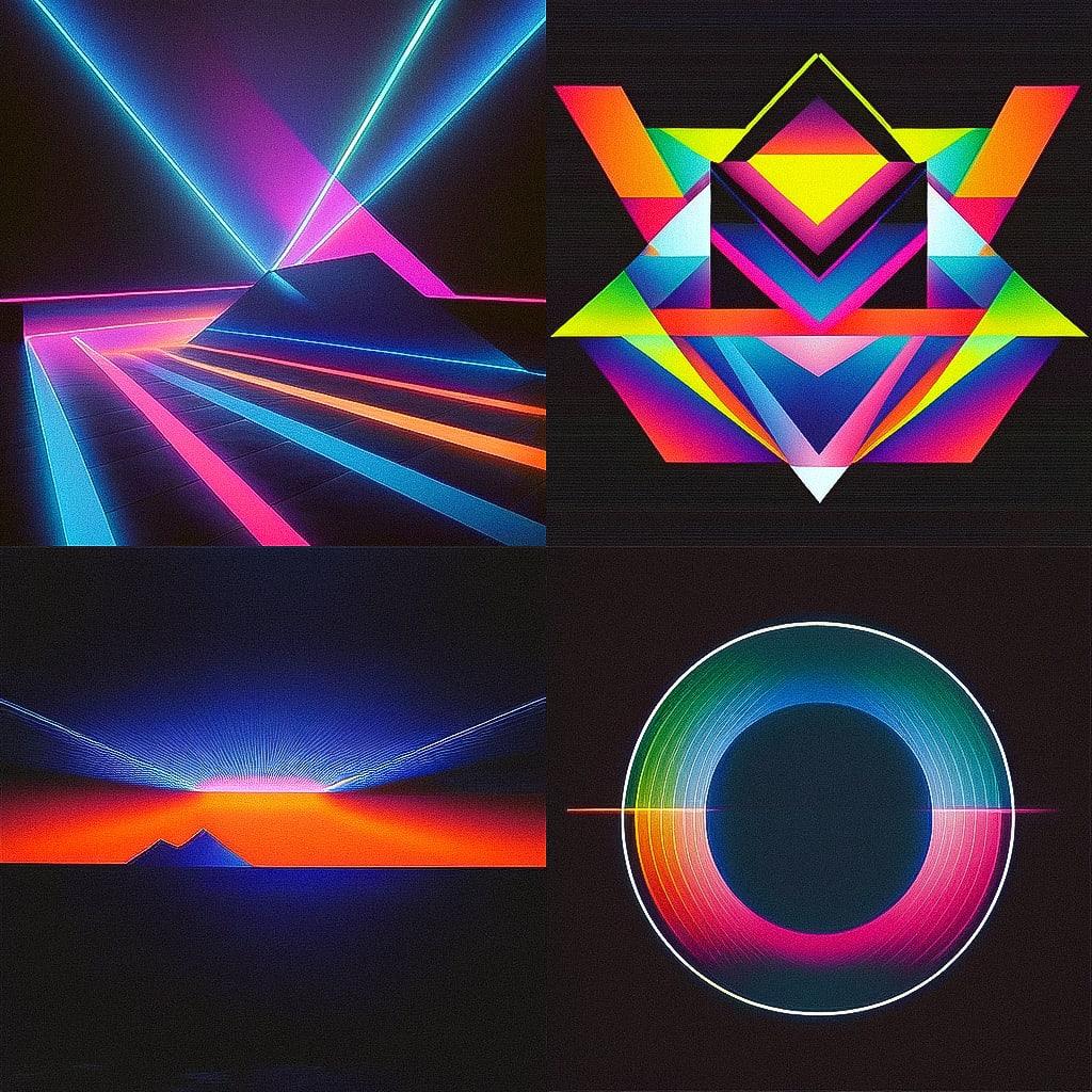 Peter Saville style, Midjourney Niji 4, render 1 of 4