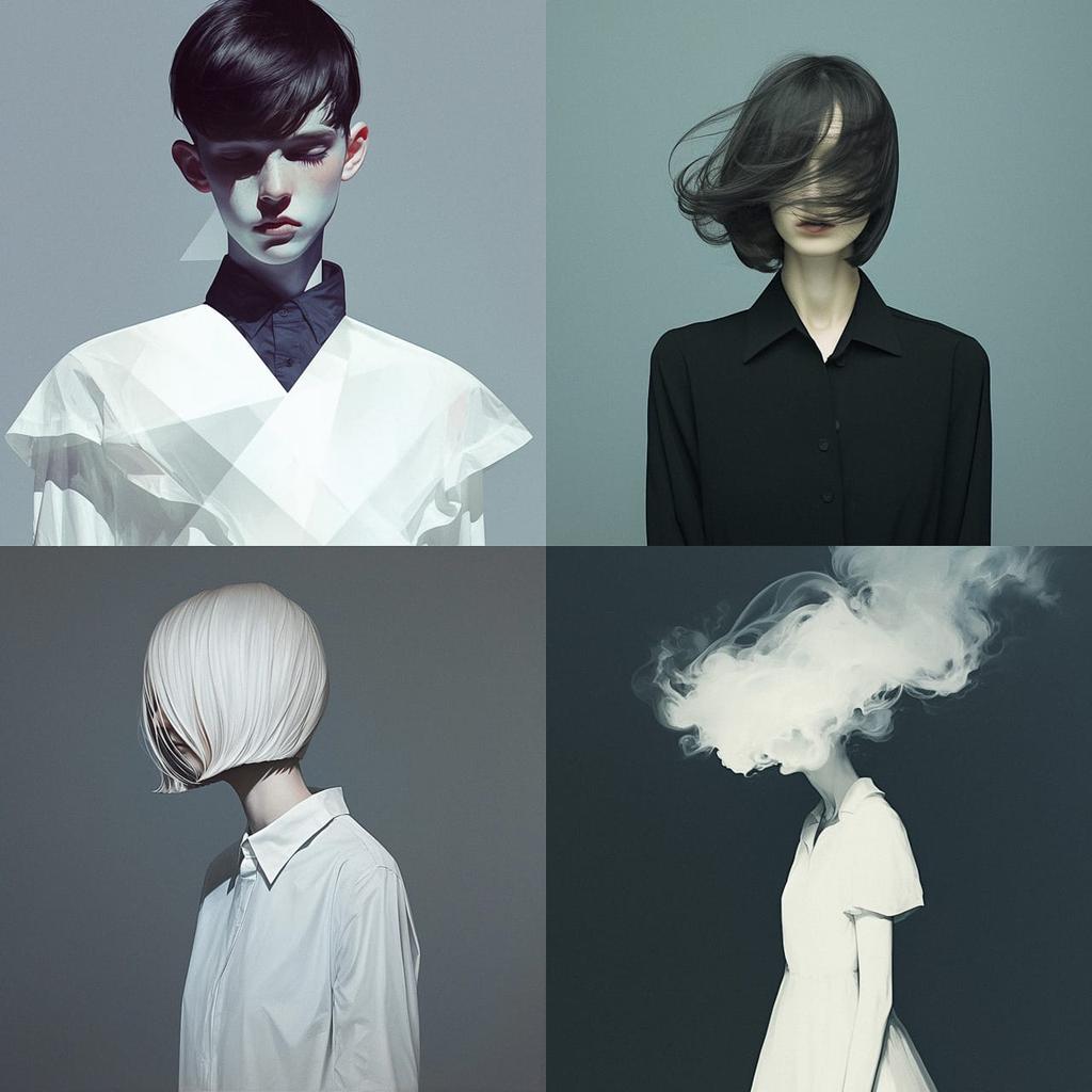 Philip Toledano style, Midjourney Niji 6, render 1 of 4