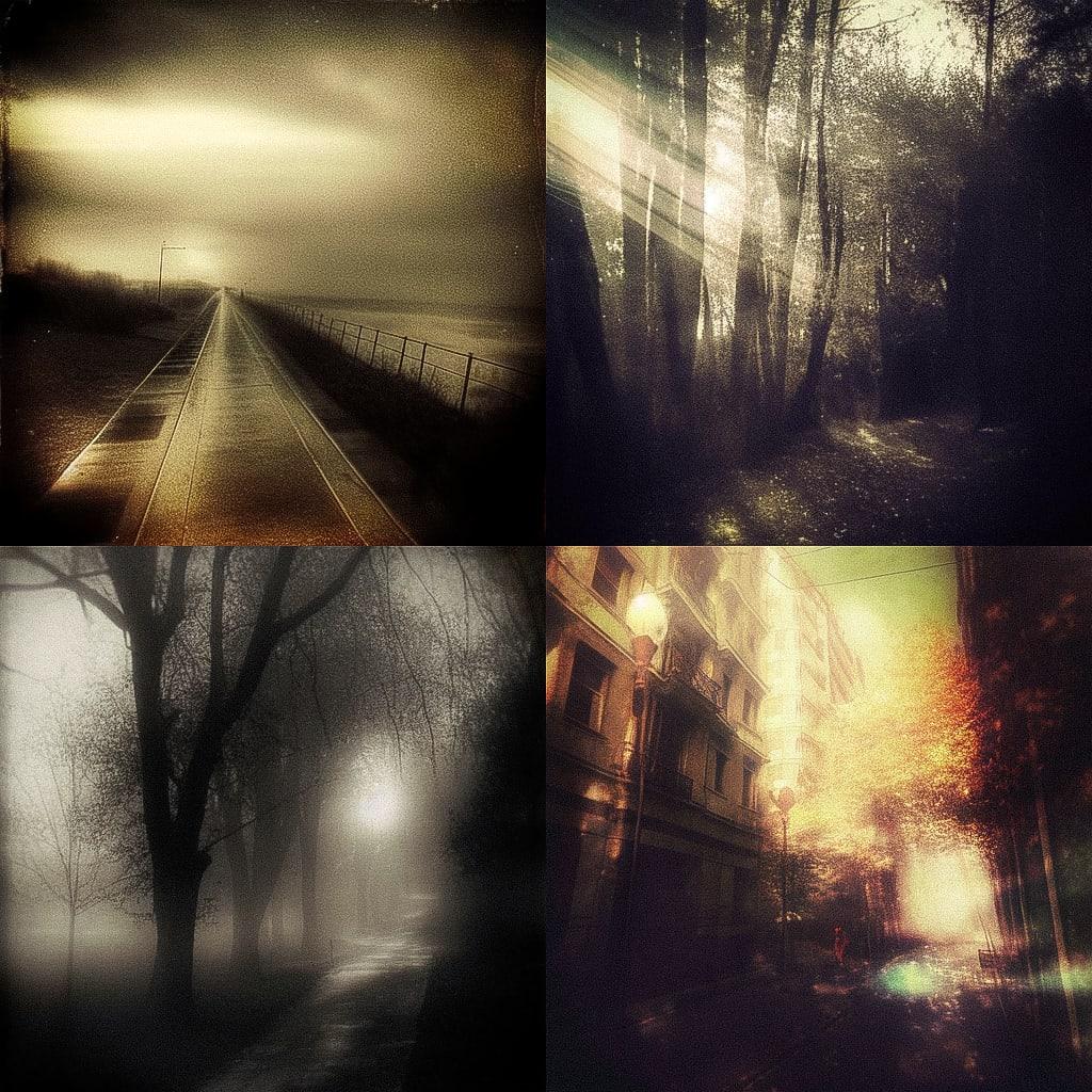 Pictorialism style, Midjourney Niji 4, render 1 of 4