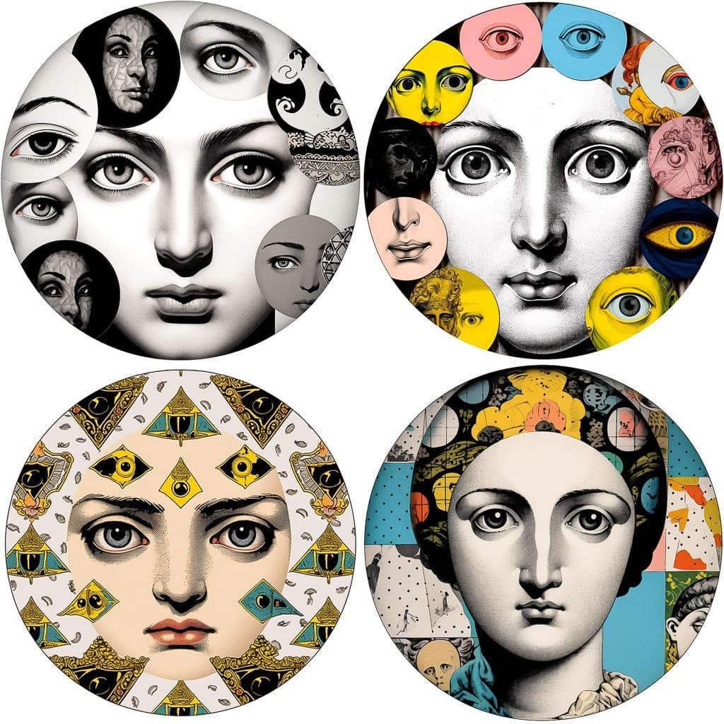 Piero Fornasetti style, Midjourney Niji 5, render 1 of 4