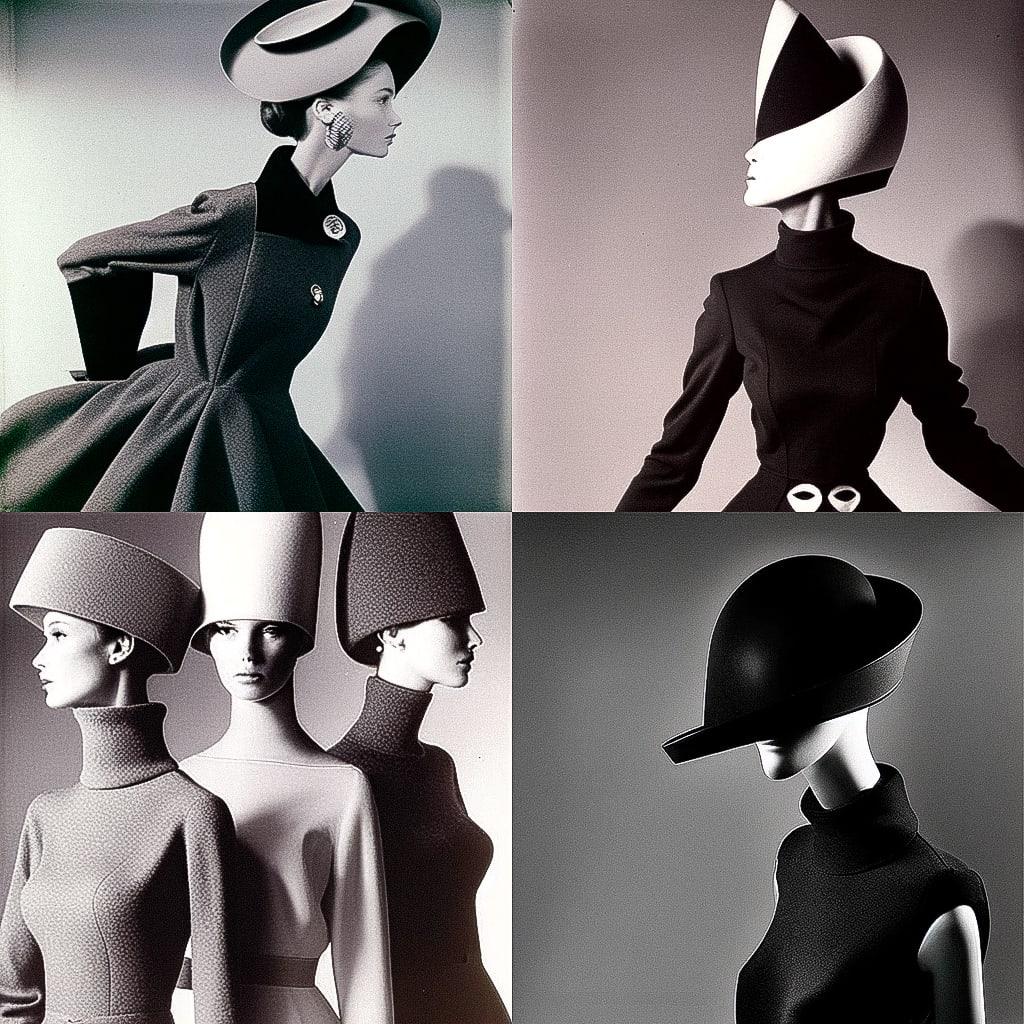 Pierre Cardin style, Midjourney Niji 4, render 1 of 4