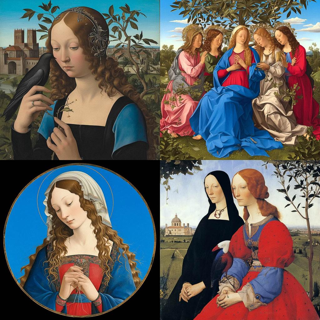Pietro Perugino style, Midjourney Niji 6, render 1 of 4