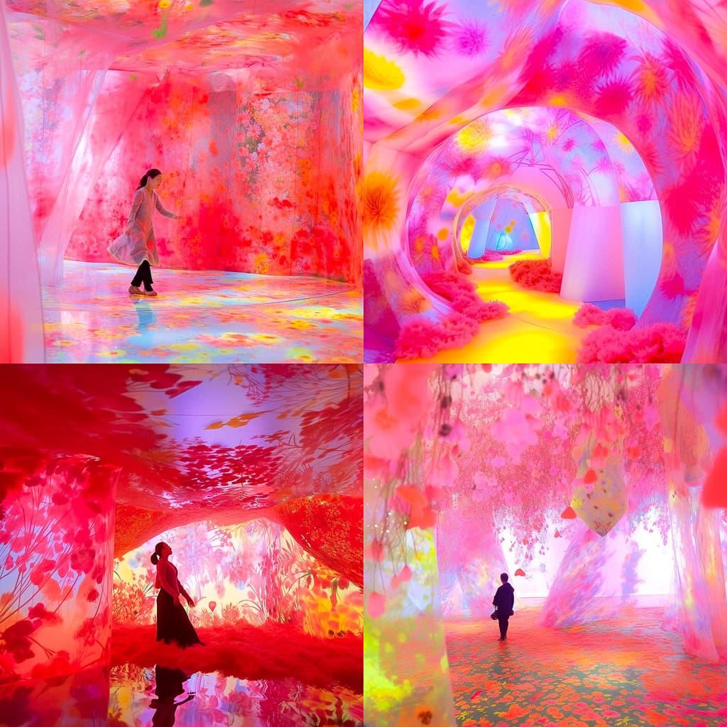 Pipilotti Rist style, Midjourney Niji 5, render 1 of 4