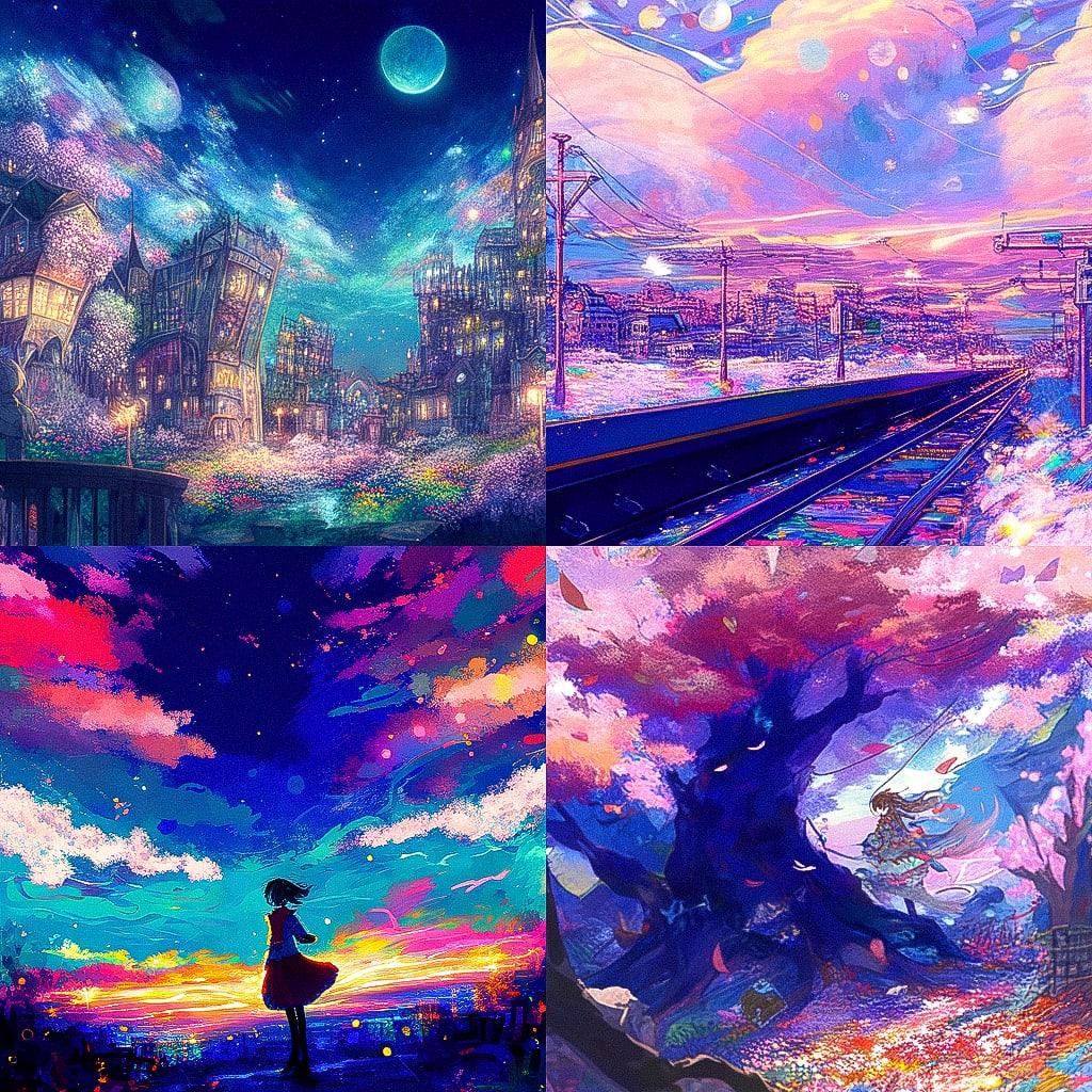 Post-impressionism style, Midjourney Niji 4, render 1 of 4