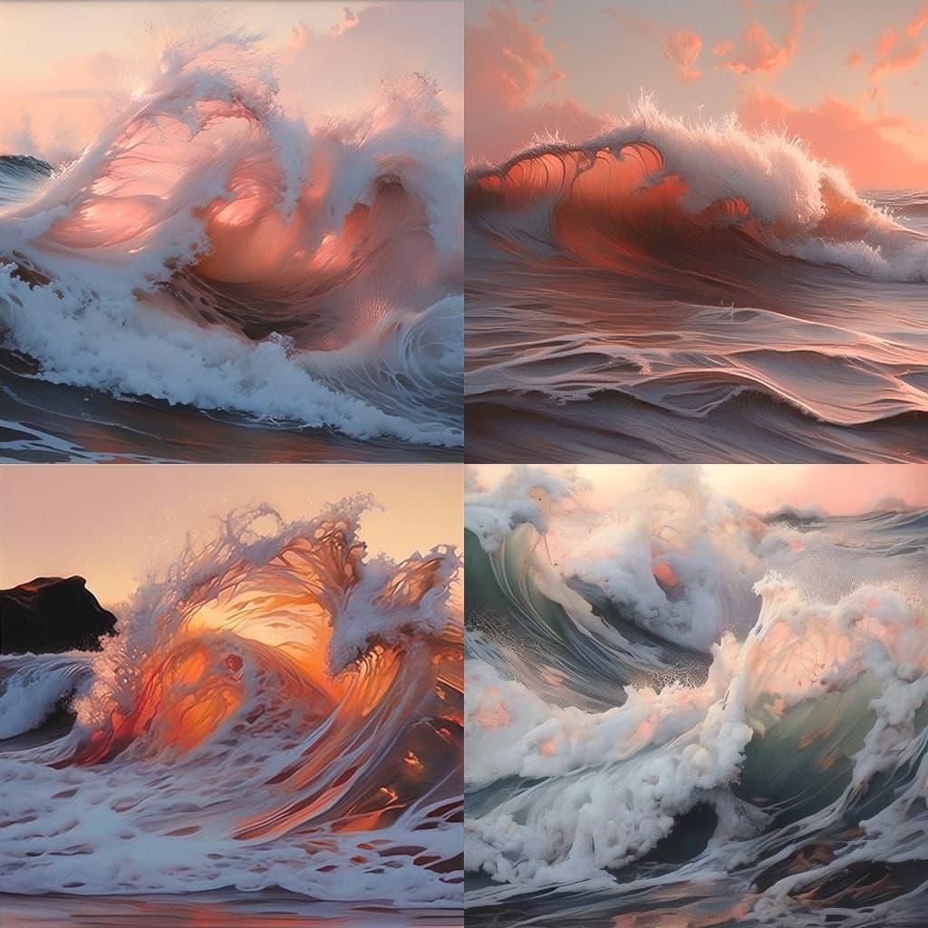 Ran Ortner style, Midjourney Niji 5, render 1 of 4