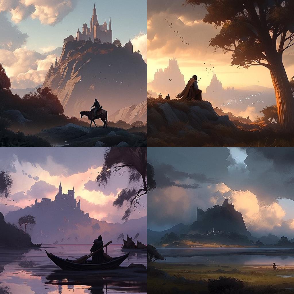 Raphael Lacoste style, Midjourney Niji 5, render 1 of 4