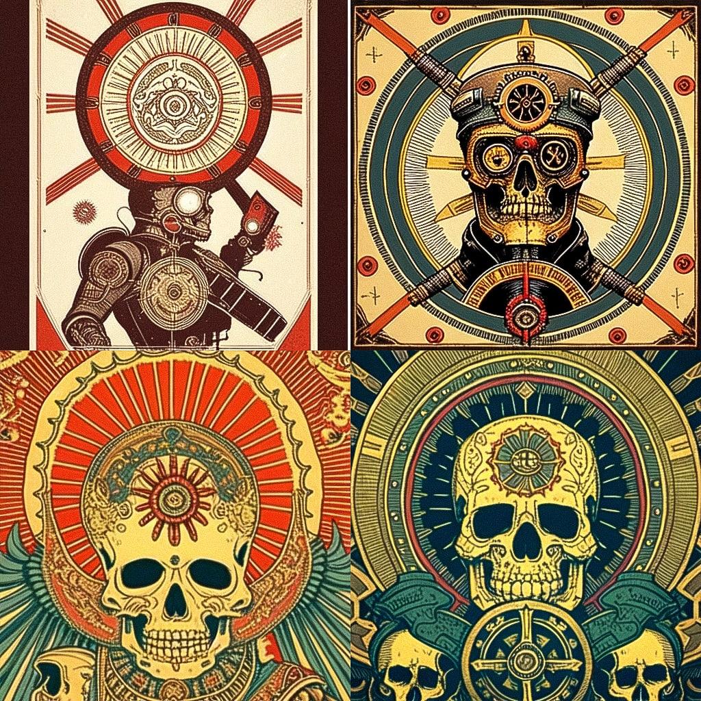 Ravi Zupa style, Midjourney Niji 4, render 1 of 4