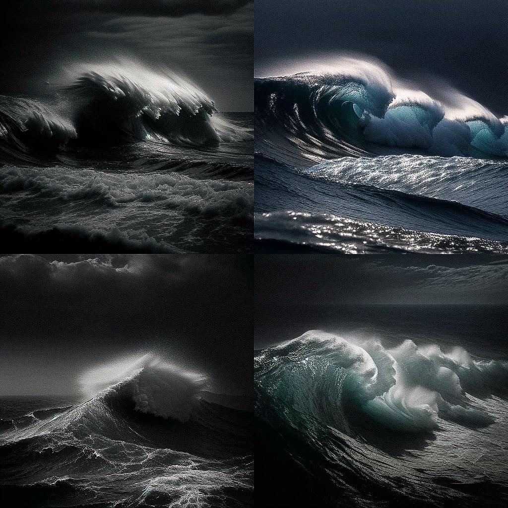Ray Collins style, Midjourney Niji 4, render 1 of 4